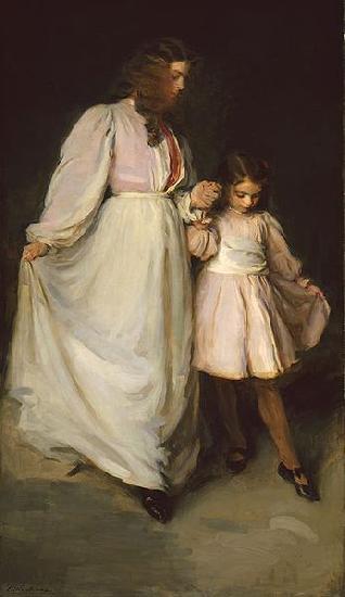 Cecilia Beaux Dorothea and Francesca a.k.a. The Dancing Lesson Sweden oil painting art